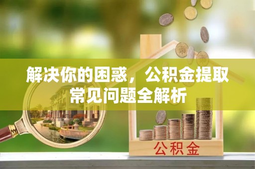 莘县解决你的困惑，公积金提取常见问题全解析