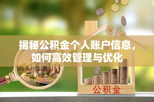 莘县揭秘公积金个人账户信息，如何高效管理与优化