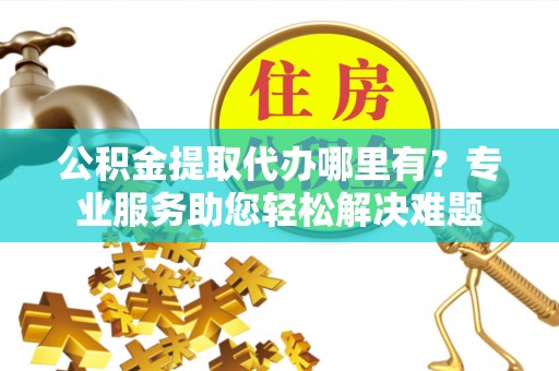莘县公积金提取代办哪里有？专业服务助您轻松解决难题