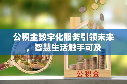 莘县公积金数字化服务引领未来，智慧生活触手可及