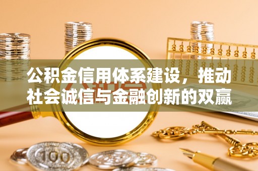 莘县公积金信用体系建设，推动社会诚信与金融创新的双赢之道