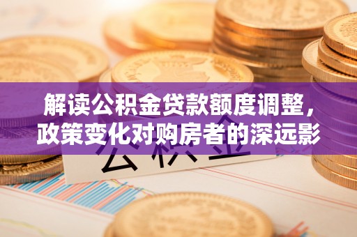 莘县解读公积金贷款额度调整，政策变化对购房者的深远影响