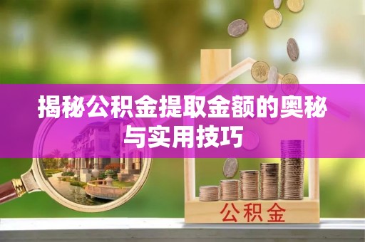 莘县揭秘公积金提取金额的奥秘与实用技巧