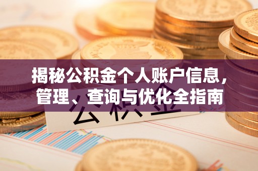 莘县揭秘公积金个人账户信息，管理、查询与优化全指南