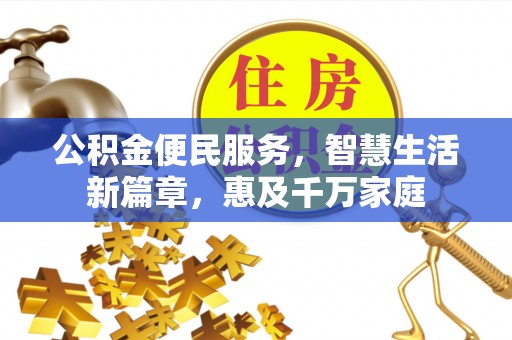 莘县公积金便民服务，智慧生活新篇章，惠及千万家庭