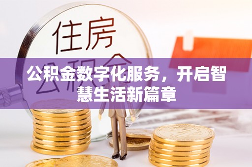 莘县公积金数字化服务，开启智慧生活新篇章
