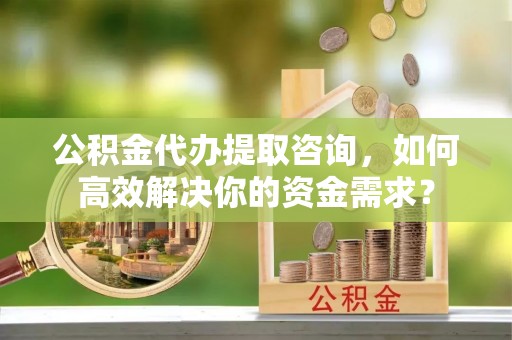 莘县公积金代办提取咨询，如何高效解决你的资金需求？