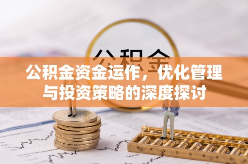 莘县公积金资金运作，优化管理与投资策略的深度探讨