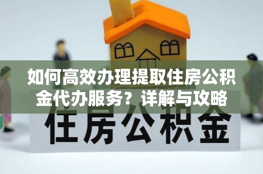 莘县如何高效办理提取住房公积金代办服务？详解与攻略