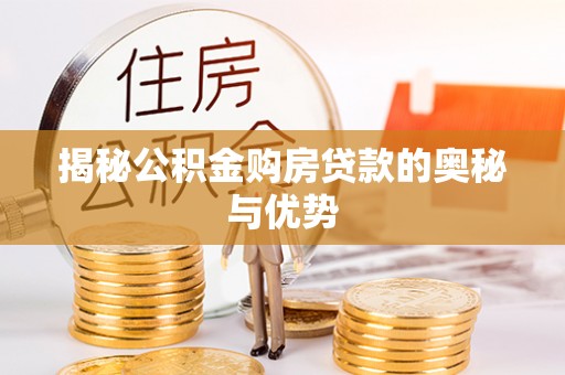 莘县揭秘公积金购房贷款的奥秘与优势