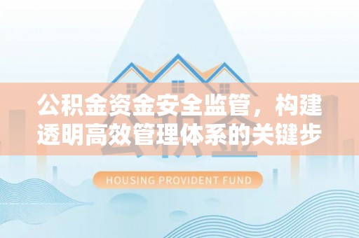 莘县公积金资金安全监管，构建透明高效管理体系的关键步骤