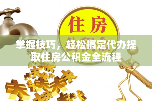 莘县掌握技巧，轻松搞定代办提取住房公积金全流程