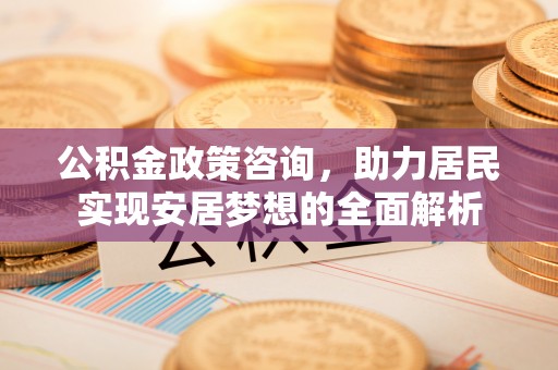 莘县公积金政策咨询，助力居民实现安居梦想的全面解析