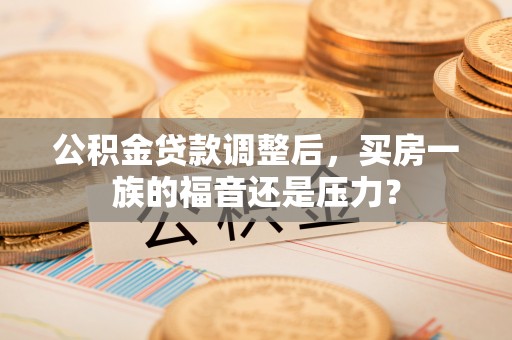 莘县公积金贷款调整后，买房一族的福音还是压力？