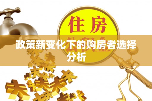 莘县政策新变化下的购房者选择分析