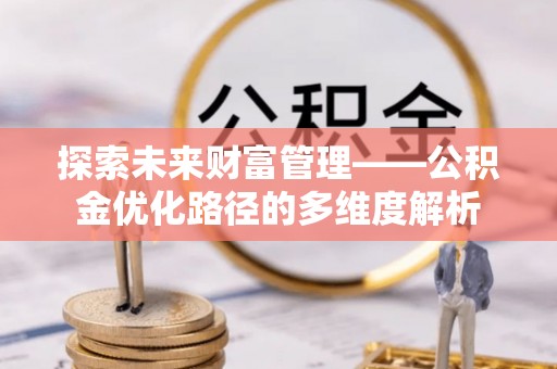 莘县探索未来财富管理——公积金优化路径的多维度解析
