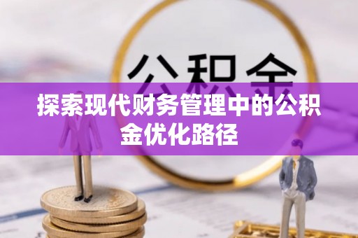 莘县探索现代财务管理中的公积金优化路径