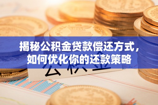 莘县揭秘公积金贷款偿还方式，如何优化你的还款策略