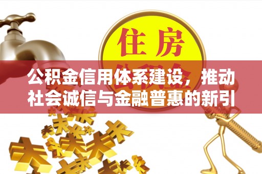 莘县公积金信用体系建设，推动社会诚信与金融普惠的新引擎
