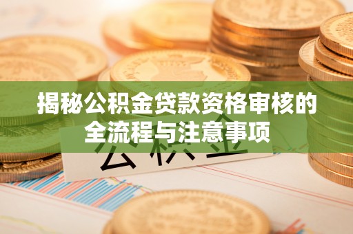 莘县揭秘公积金贷款资格审核的全流程与注意事项