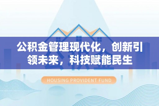 莘县公积金管理现代化，创新引领未来，科技赋能民生