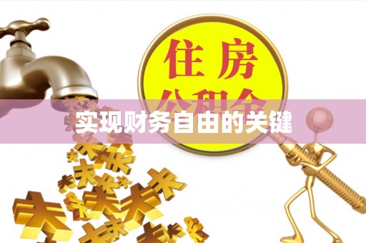 莘县实现财务自由的关键