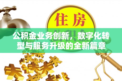 莘县公积金业务创新，数字化转型与服务升级的全新篇章
