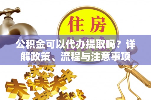 莘县公积金可以代办提取吗？详解政策、流程与注意事项
