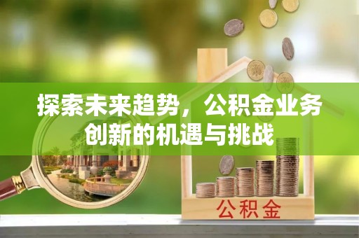 莘县探索未来趋势，公积金业务创新的机遇与挑战