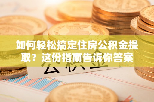 莘县如何轻松搞定住房公积金提取？这份指南告诉你答案