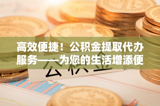 莘县高效便捷！公积金提取代办服务——为您的生活增添便利