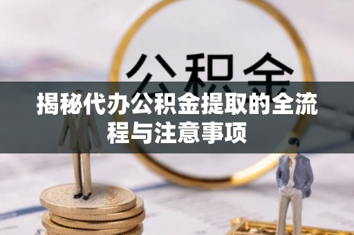 莘县揭秘代办公积金提取的全流程与注意事项
