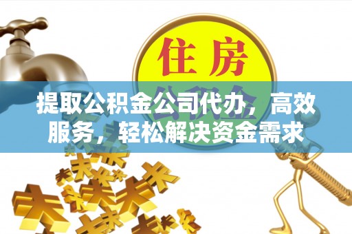 莘县提取公积金公司代办，高效服务，轻松解决资金需求
