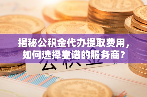 莘县揭秘公积金代办提取费用，如何选择靠谱的服务商？