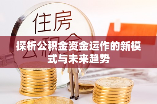 莘县探析公积金资金运作的新模式与未来趋势