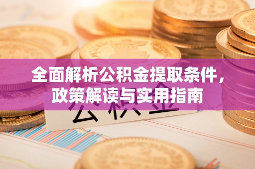 莘县全面解析公积金提取条件，政策解读与实用指南