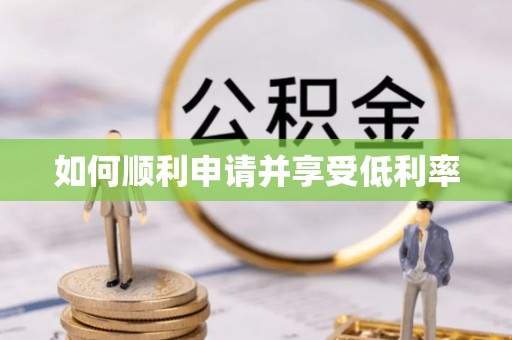 莘县如何顺利申请并享受低利率