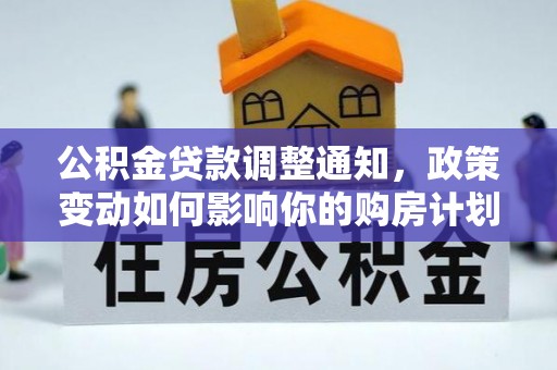莘县公积金贷款调整通知，政策变动如何影响你的购房计划？